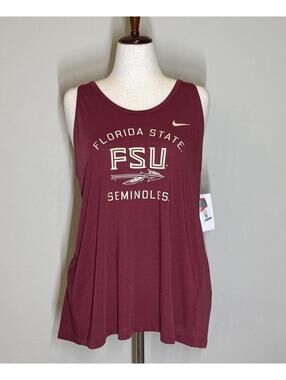 New Women's Nike FSU Florida State Seminoles Tank Top Size Large